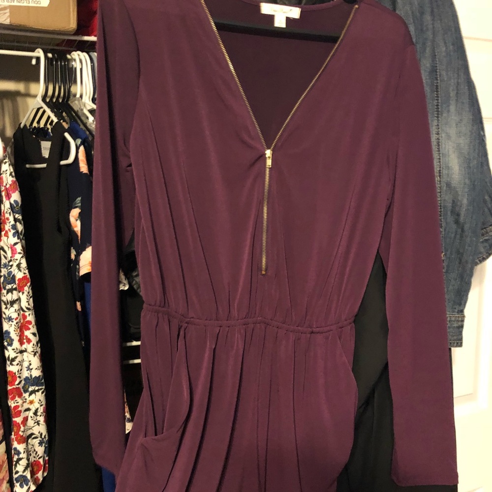 Long sleeve romper w pockets